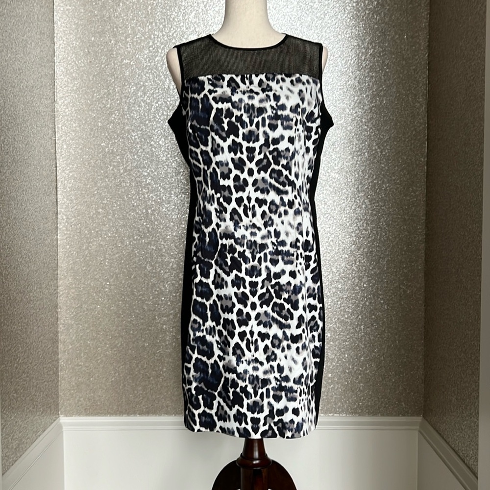 T Tahari Dakota Leopard Print Dress- Bloomingdales, Size 10